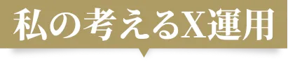 私の考えるX運用